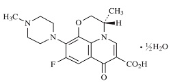 レボフロキサシンの構造式