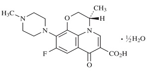 レボフロキサシンの構造