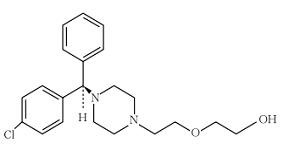 ヒドロキシジンの構造式